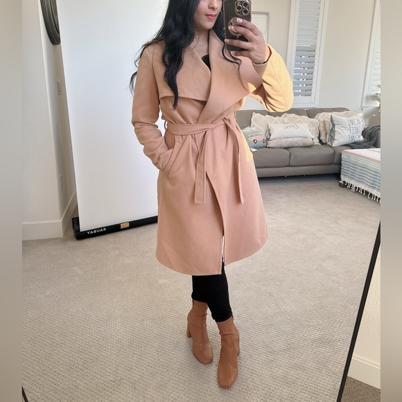 Jacqueline De Yong Trench coat. Suede feel. - Picture 4 of 16